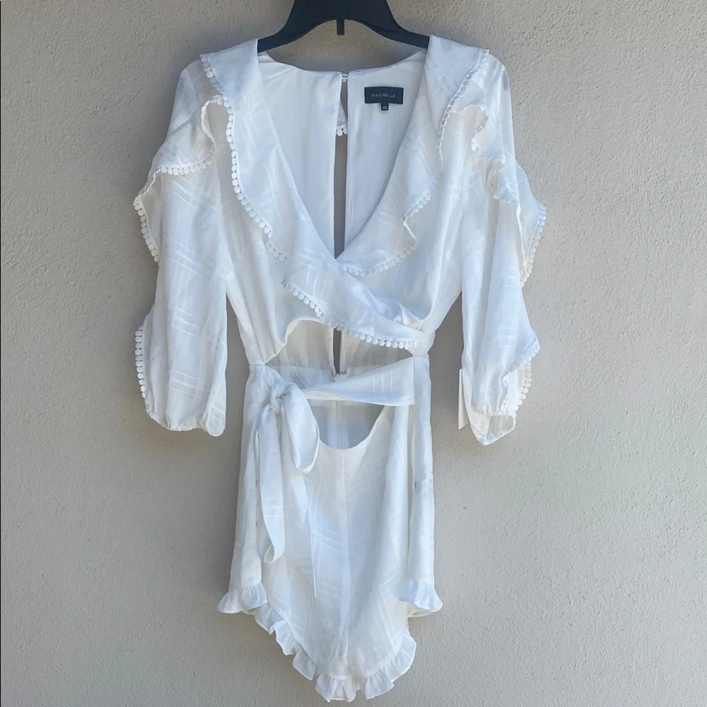 MAJORELLE Enzo Romper in Ivory S NWT - Picture 7 of 16